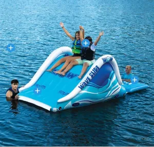 Wow Wave 2-Person Inflatable Pool & Lake Slide